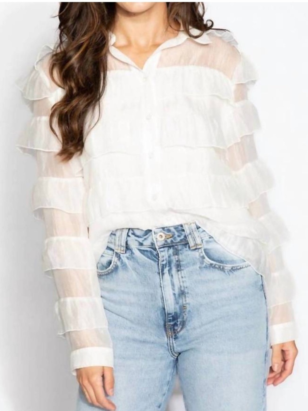S’EDGE The Manhattan Blouse in White